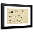 thumbnail image 1 of Félix Bracquemond 24x19 Black Modern Framed Museum Art Print Titled - The Swallows (1881), 1 of 5