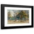 thumbnail image 1 of Félix Brard 14x11 Black Modern Framed Museum Art Print Titled - Place Des Ecoles and the Square of the Town Hall of the 14th Arrondissement (1917), 1 of 5