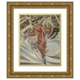 thumbnail image 1 of Félix Del Marle 20x24 Gold Ornate Framed and Double Matted Museum Art Print Titled - The Six Days or the Skater (1913), 1 of 4