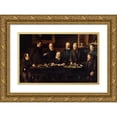 thumbnail image 1 of Félix Jobbe-Duval 18x13 Gold Ornate Wood Frame and Double Matted Museum Art Print Titled - The Municipal Council Office, in July 1883 (1885), 1 of 4