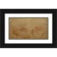 thumbnail image 1 of Félix Ziem 18x11 Black Ornate Wood Framed Double Matted Museum Art Print Titled - Mermaids Under Water (1874), 1 of 5