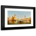 thumbnail image 1 of Félix Ziem 18x12 Black Modern Framed Museum Art Print Titled - Venice, Gondola and Sailboats in Front of the Palais Des Doges and San Giorgio Maggiore, 1 of 5