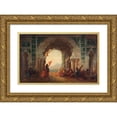 thumbnail image 1 of Félix Ziem 18x13 Gold Ornate Wood Frame and Double Matted Museum Art Print Titled - Serail in Constantinople, the Dance of the Almee (1880 -1900), 1 of 4