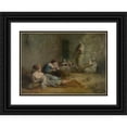 thumbnail image 1 of Félix Ziem 18x14 Black Ornate Wood Framed Double Matted Museum Art Print Titled - Le Harem (1855 - 1856), 1 of 5