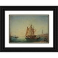 thumbnail image 1 of Félix Ziem 24x18 Black Ornate Framed Double Matted Museum Art Print Titled: Topo-Fisherman and Gondolas in the Basin, 1 of 5