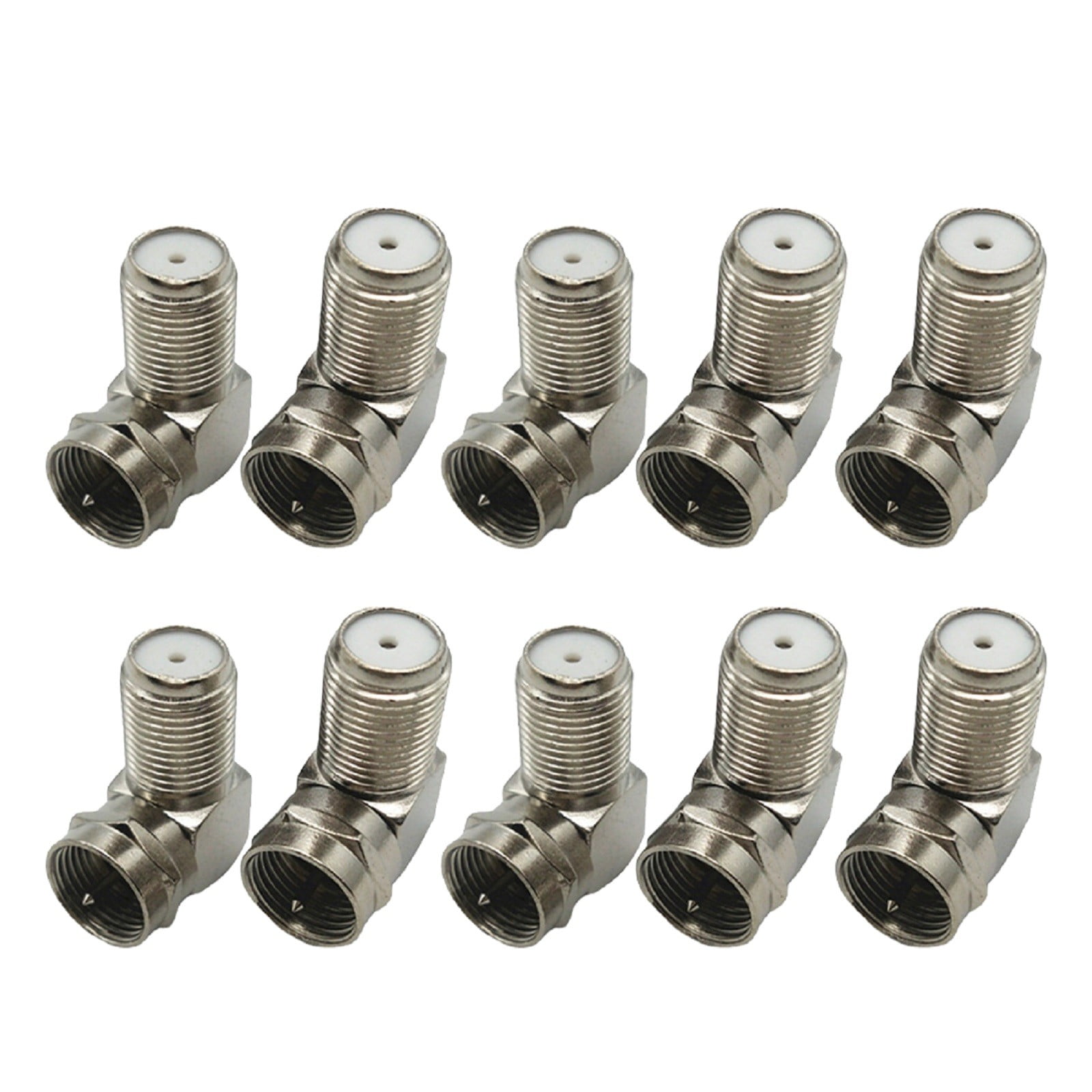 F male to F female Adapter 90 degrees Cable TV Coaxial Coax Connector