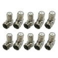 thumbnail image 1 of F male to F female Adapter 90 degrees Cable TV Coaxial Coax Connector Adapter, 1 of 9
