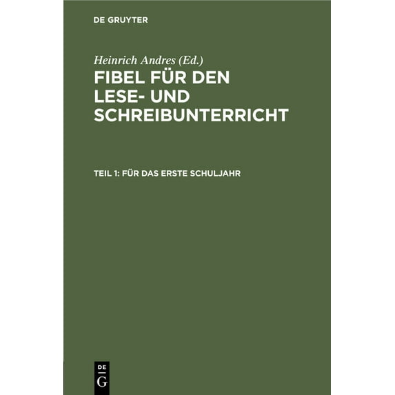 Für Das Erste Schuljahr, (Hardcover)
