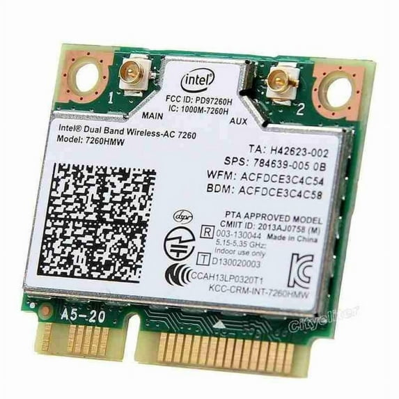 F眉r Intel 7260HMW Dualband Wireless-AC 7260 867Mbps Wifi 2Q6W T quali Fo K0S9