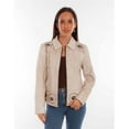 thumbnail image 1 of F0-L1101-39-S L1101 Ladies Concho & Studded Zip Front Jacket, Cream - Small, 1 of 1