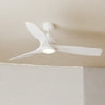 thumbnail image 1 of Vaxcel Curtiss 52-in. White Contemporary Indoor Outdoor Propeller Ceiling Fan with Wood Blades, Integrated LED Light Kit and Remote, 1 of 9
