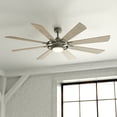 thumbnail image 1 of Vaxcel Burlington 68-in. Large Slate Gray Farmhouse Windmill Indoor Outdoor Ceiling Fan with DC Motor, Integrated LED Light Kit and Remote, 1 of 10