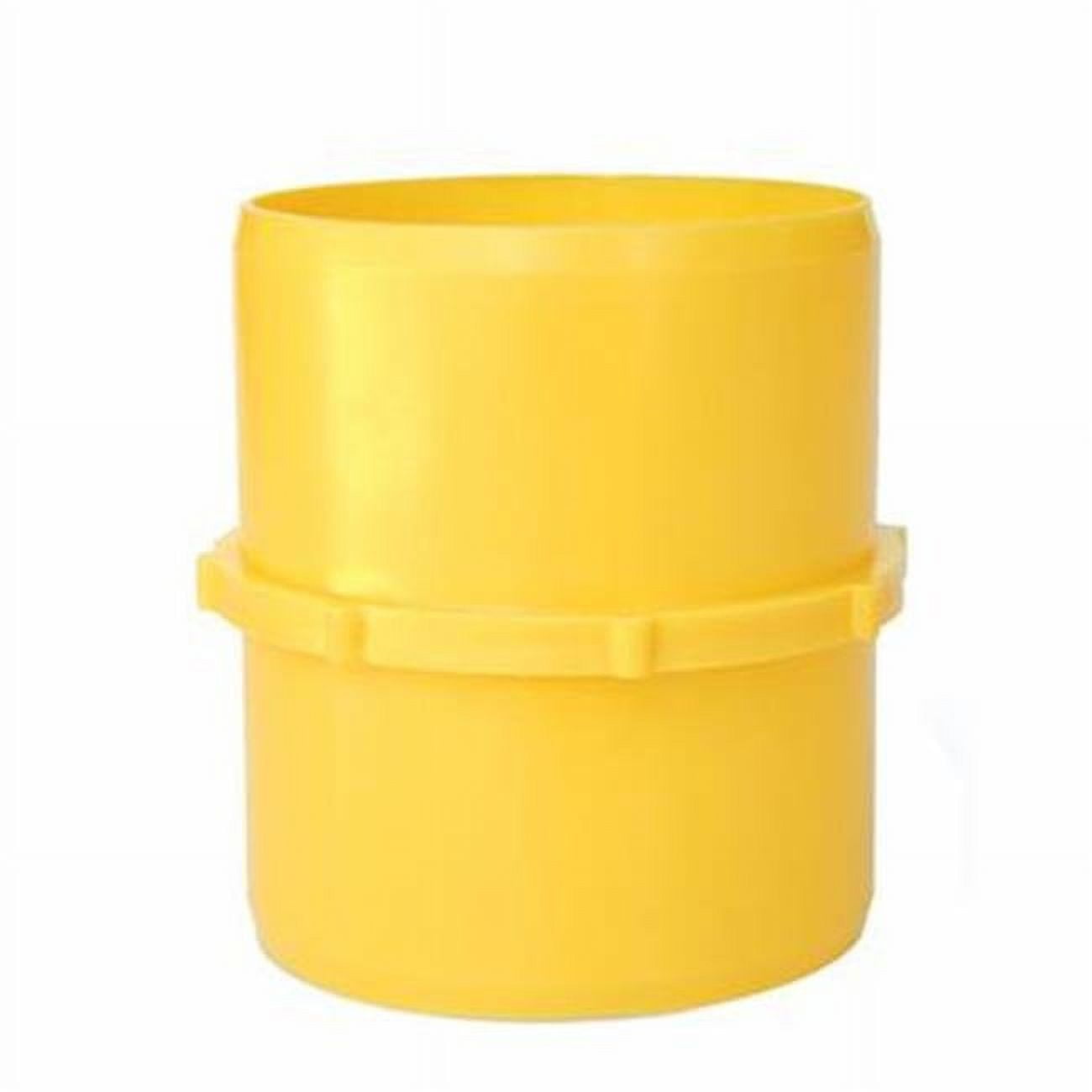 F022025 9 In. Sewer Hose Connector, Yellow