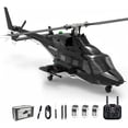 thumbnail image 1 of F02S 8CH GPS RC Helicopter for Adults, 1/34 Scale Air-Wolf Replica Dual Brushless Remote Control Helicopter with Telemetry Transmitter, Metal Servo, Auto-Return & Optical Flow Radar for Hobbyist, 1 of 7