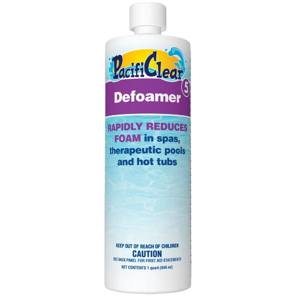 Waterteq PacifiClear Defoamer Antifoam Pool Chemical - Liquid - 1 Quart Residential Use, Standard Application