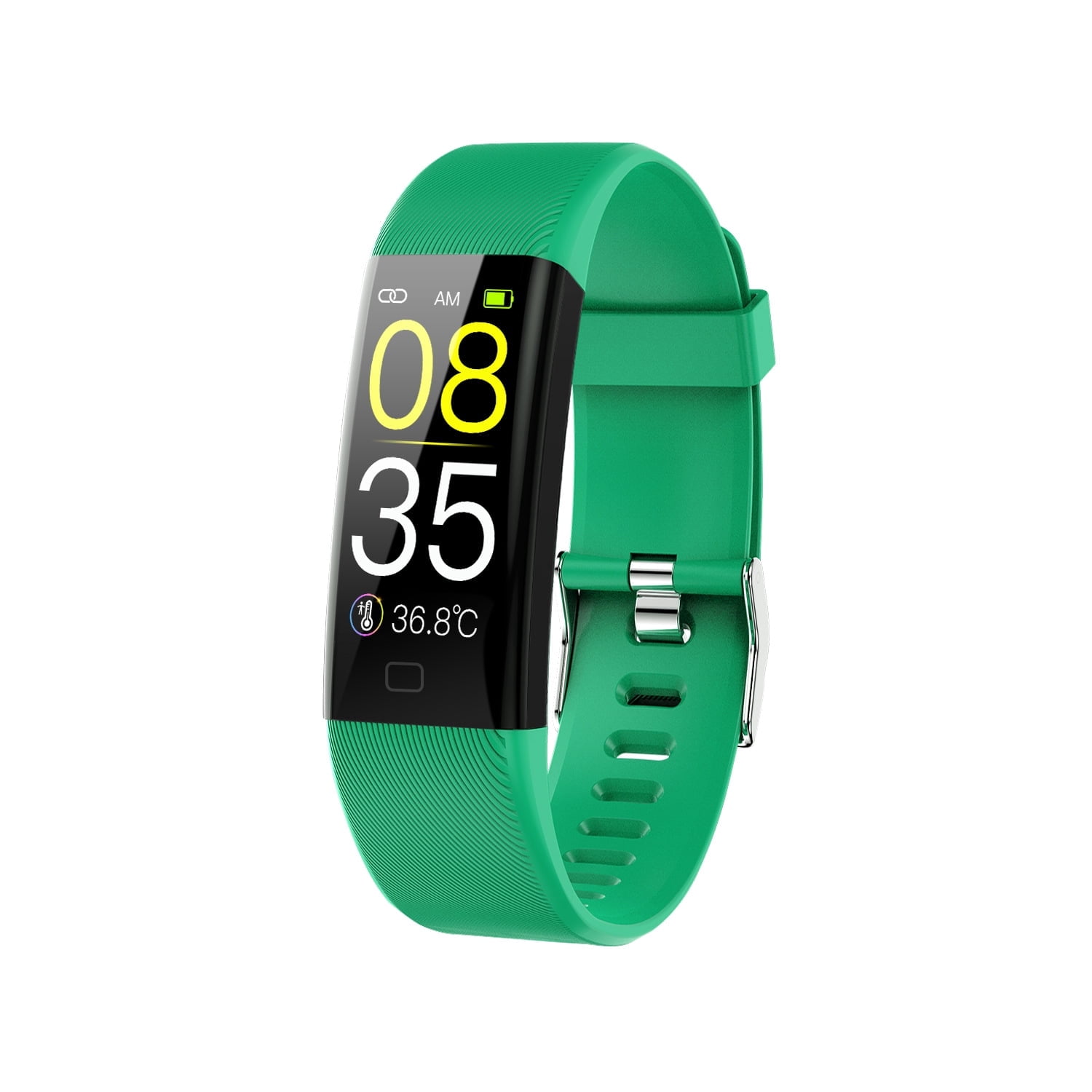 Laatikui F07T smart watch, 1.1-inch fitness high temperature warning bracelet