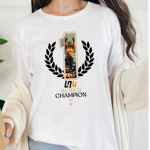 F1 2025 World Champ Style Shirt, Lan-do Nor-ris Racing Tee, Formula Driver Inspired Top, Motorsport Fan Gift, Speed Lover Unisex T-Shirt
