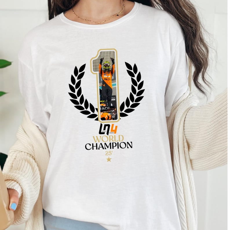 F1 2025 World Champ Style Shirt, Lan-do Nor-ris Racing Tee, Formula ...