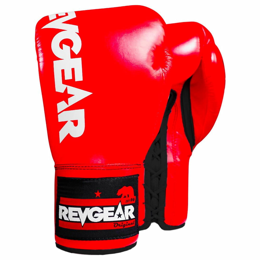 F1 Competitor Lace Boxing Gloves - Red