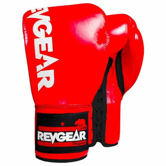 F1 Competitor Lace Boxing Gloves - Red