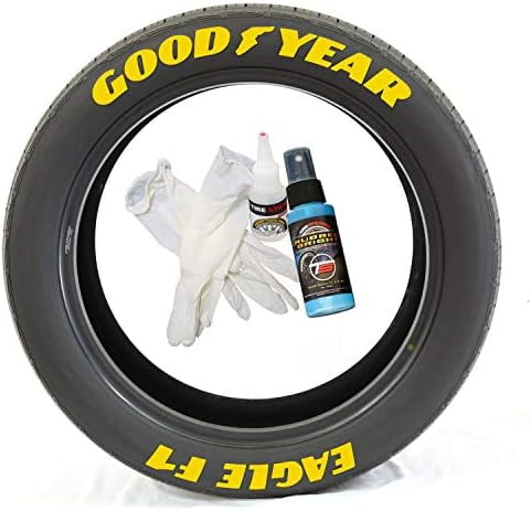 F1 - DIY Permanent Rubber Tire Lettering Kit with Glue/NASCAR Style ...