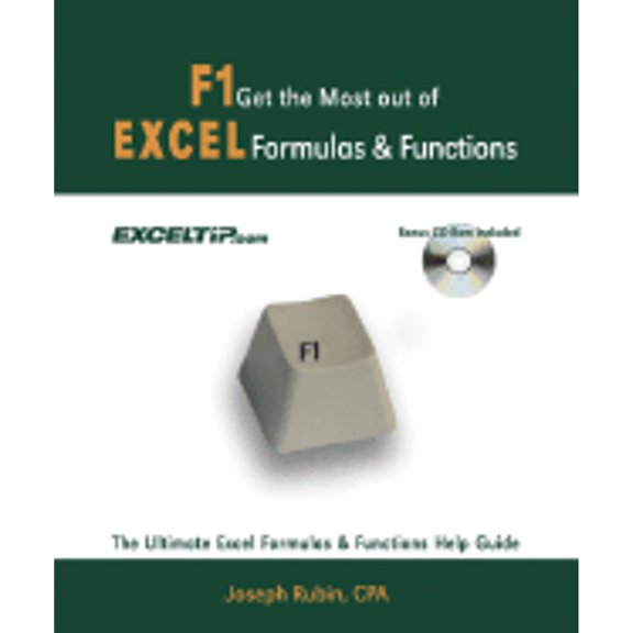 Pre-Owned F1 Get the Most Out of Excel Formulas & Funcations: The Ultimate Excel Formulas & Funcations Help Guide [With CDROM] (Paperback) 0974636851 9780974636856