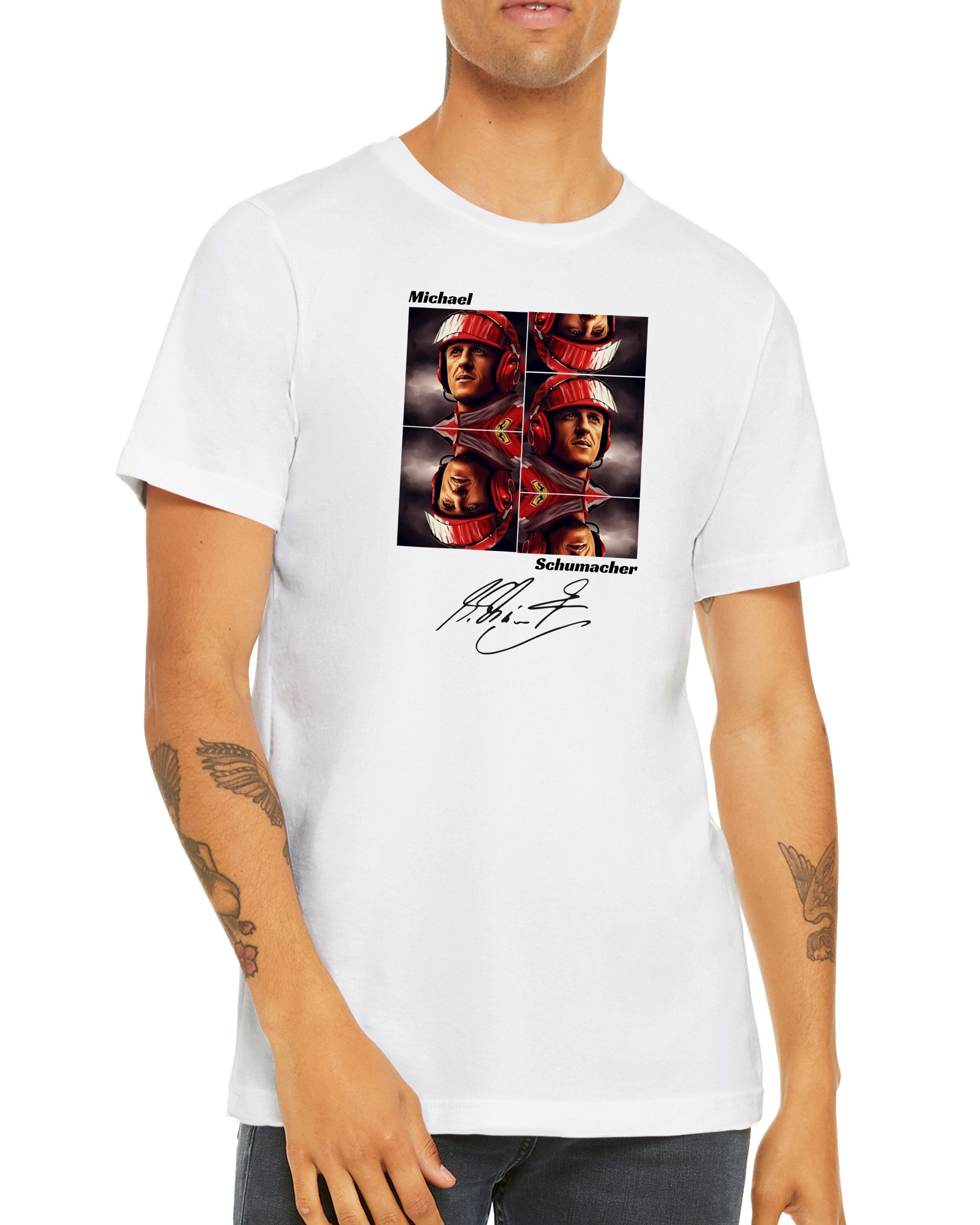 T-shirt Michael Schumacher F1 – Ferrari – Rouge – Taille 2XL – Officiel – Unisexe