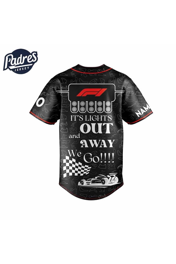 F1 Personalized Baseball Jersey Outfit