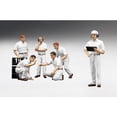thumbnail image 1 of F1 Pit Crew Figures Classic Style Blank White Set of 6pc 1/18 by True Scale Miniatures, 1 of 1