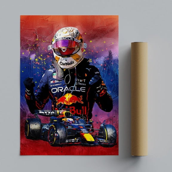 F1 Poster, Max Verstappen 2026 print, Formula 1, car poster, Formula 1 gift Poster Size 12x18 GoldenGate JSC