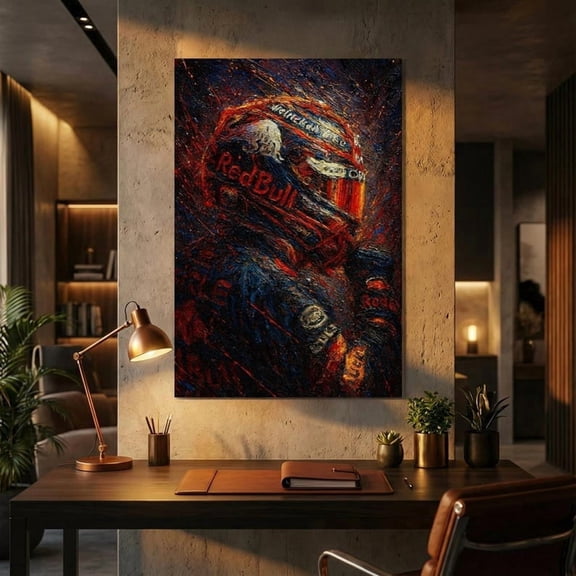 F1 Poster, Max Verstappen Poster,Formula 1 Champion Wall Art Poster Size 12x18 GoldenGate JSC