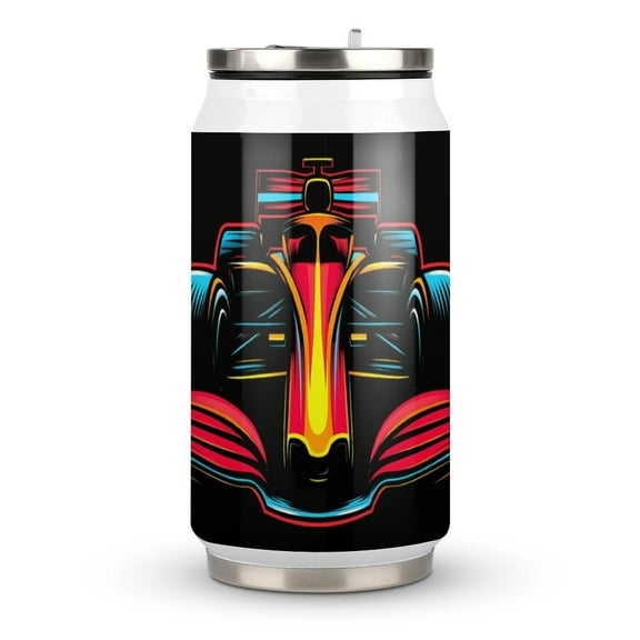 F1 Racing Car Coffee Tavel Tumblers with Lid and Straw Stainless Steel Vacuum Insulated Mug Wine Glasses Tea Cup for Hot and Cold 300ml
