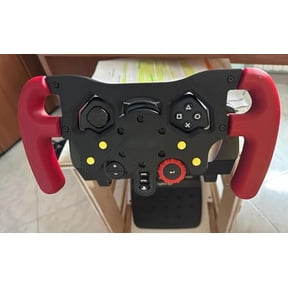 F1 Racing Wheel Mod Kit for Logitech G29 G920 G923, Professional Simulator Upgrade, Ergonomic Controls & Quick-Install Bracket, Gift for Sim Racer or Motorsports Enthusiast (Red+black)