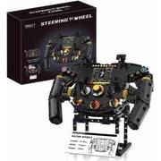 F1 Racing Wheels Model Kit, Building Set for Adults, Unique Race Car Steering Wheel Collection with Realistic Features, Birthdays Gift for Motorsport Fans, Home or Office D cor
