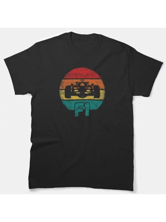 F1 Shape, vintage color sunset, f1 mask Classic T-Shirt