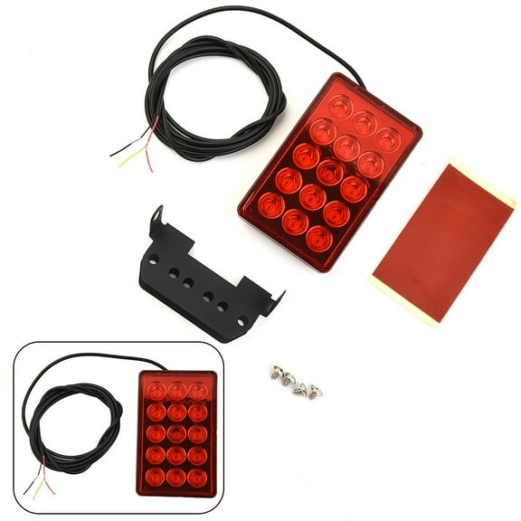 F1 Style 15 LED Rear 3rd Third Strobe Flashing Tail Brake Stop Light