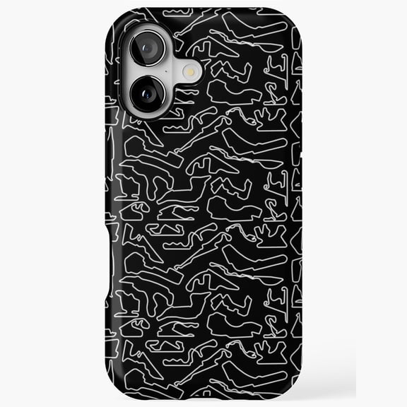 F1 Tracks 2025 iPhone Case 11 through 17 Pro Max