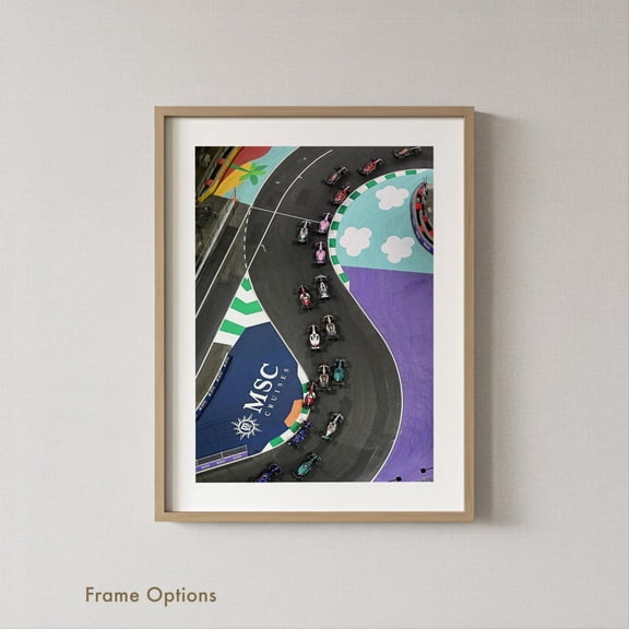 F1 Wall Art Photography Formula 1 Wall Art Sports Prints Home Decor, Unframed Canvas