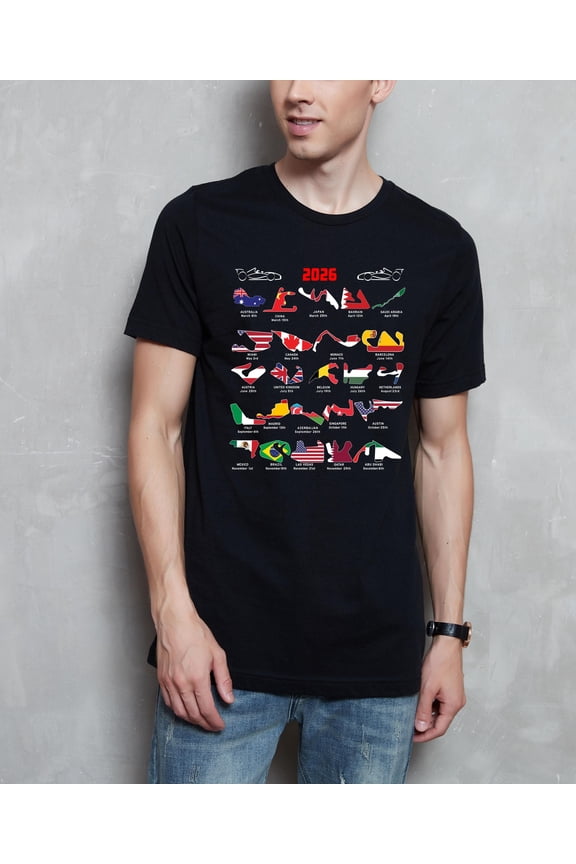F1 World Tour 2026 T-Shirt, Formula Racing Fan Tee, Motorsport Graphic Shirt