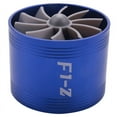 thumbnail image 1 of F1-Z Universal Single-Sided Turbine Engine Intake Turbocharger Intake Fuel Throttle Power Accessories Blue, 1 of 6
