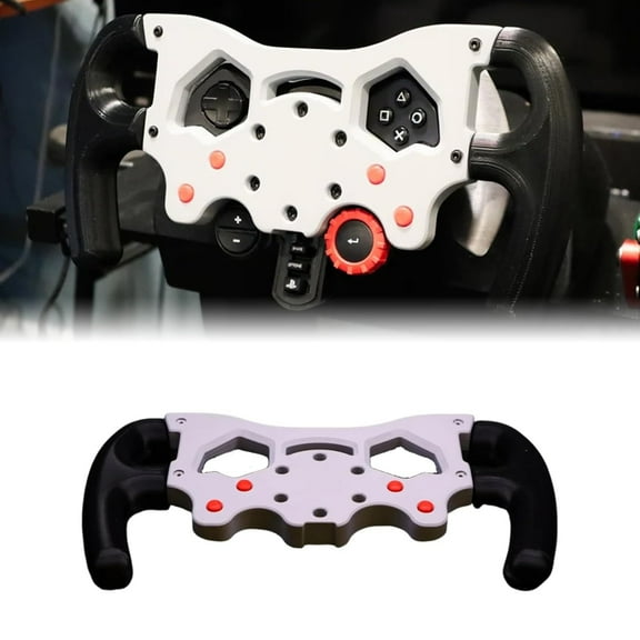 F1-style racing wheel for Logitech G29/G920/G923 - features ergonomic controls and quick-mount bracket