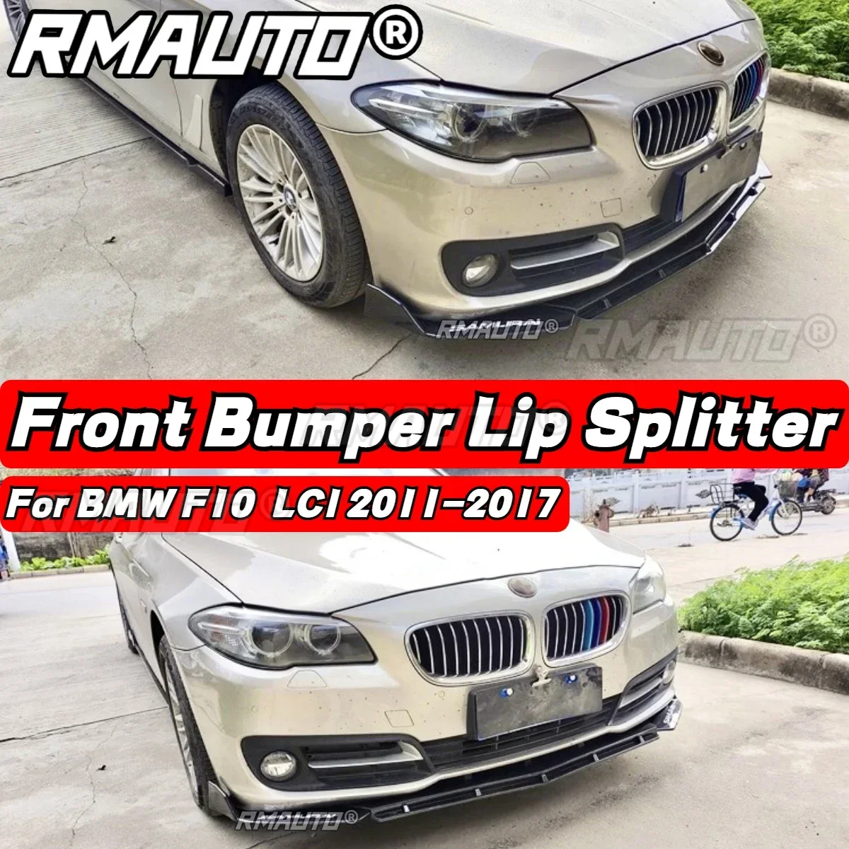 F10 Front Lip Car Front Bumper Splitter Lip Spoiler Diffuser Bumper
