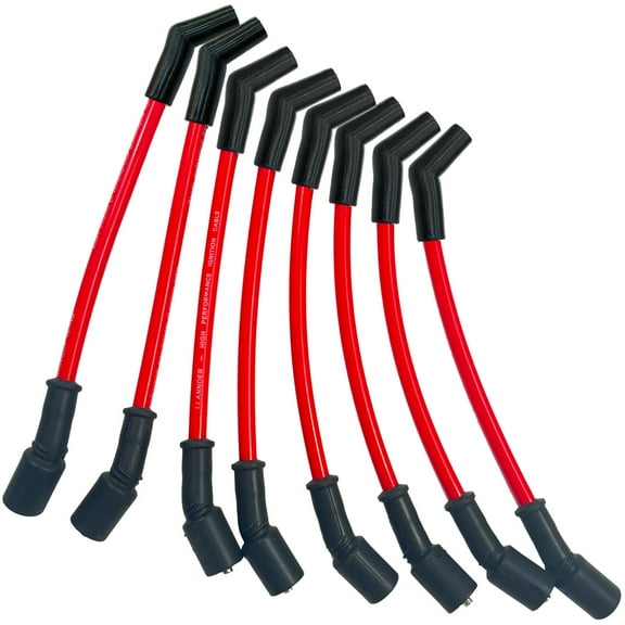 8pcs 10mm High Performance Spark Plug Wire Set Compatible with Chevrolet Chevy LSx LS1 LS2 LS3 LS6 LS7 V8 LS Based Engine Ignition Wires