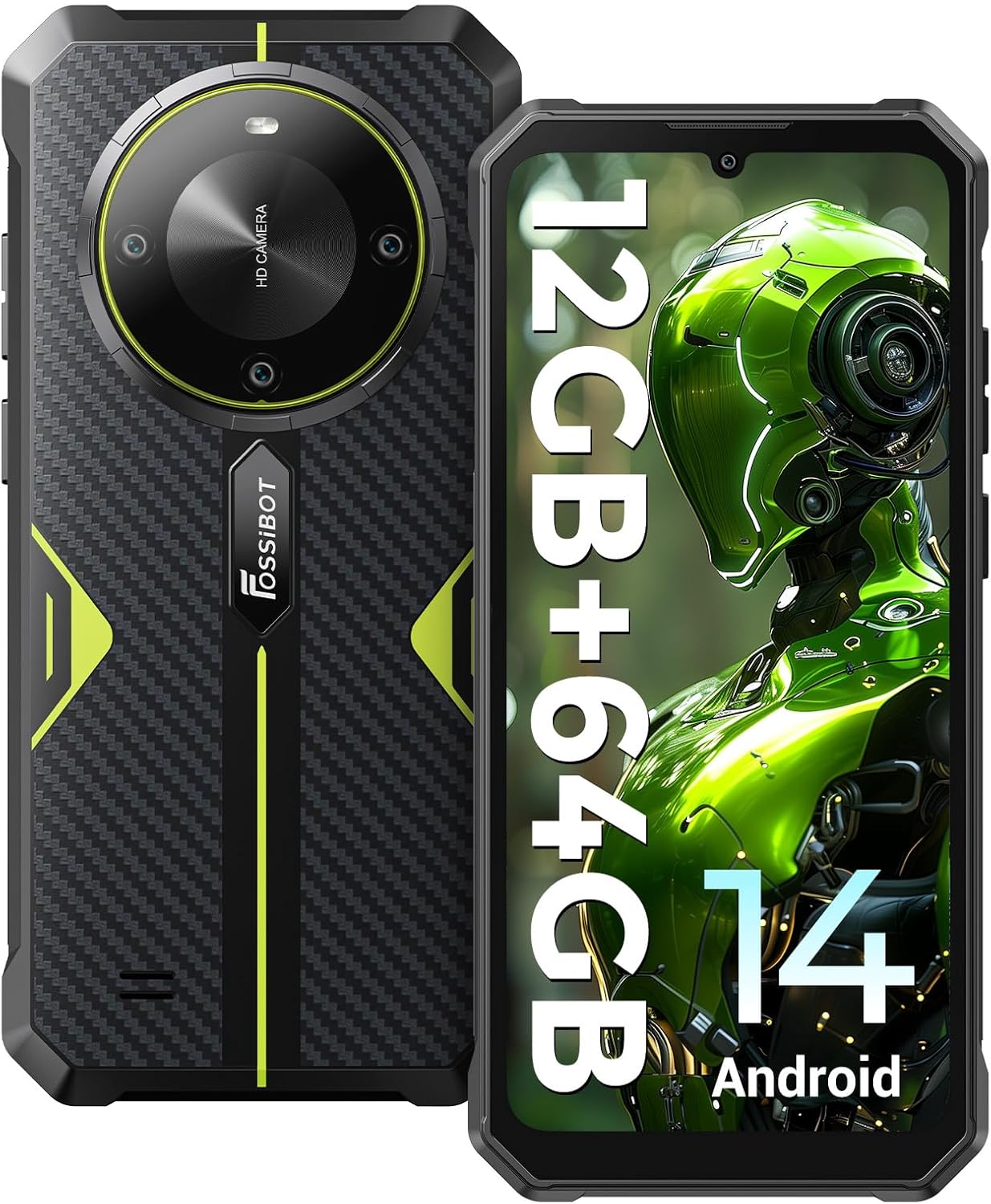 Rugged Sim F105 Rugged Smartphone Unlocked, 10300mAh Battery Rugged Phones ...