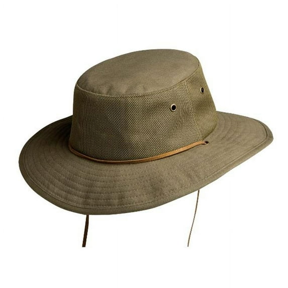 F1091-2 Aussie Breeze Canvas Mesh Hiker, Khaki - Medium