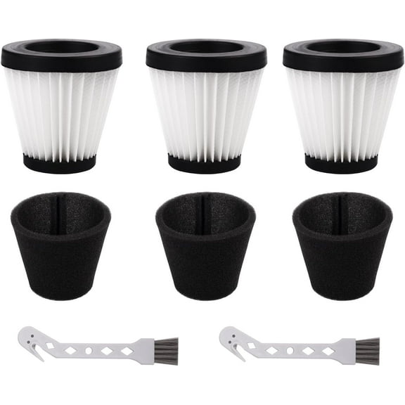 F117 Replacement Vacuum Cleaner Filter with Compatible with Dirt Devil Handheld Vacuum Cleaner Models SD20005RED, SD30025B, BD22025 Part # AD40117 - Pack of 4