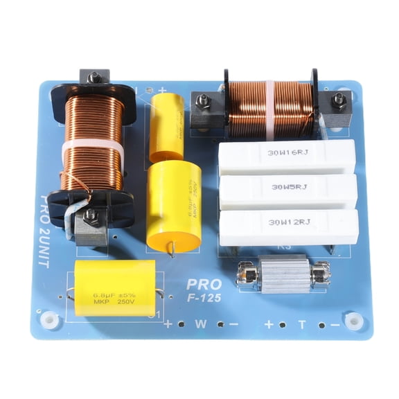 F125 Auditory Frequency Divider 2 Way Speaker Crossover Filter with Large Capacitor for Enhanced Sound Quality