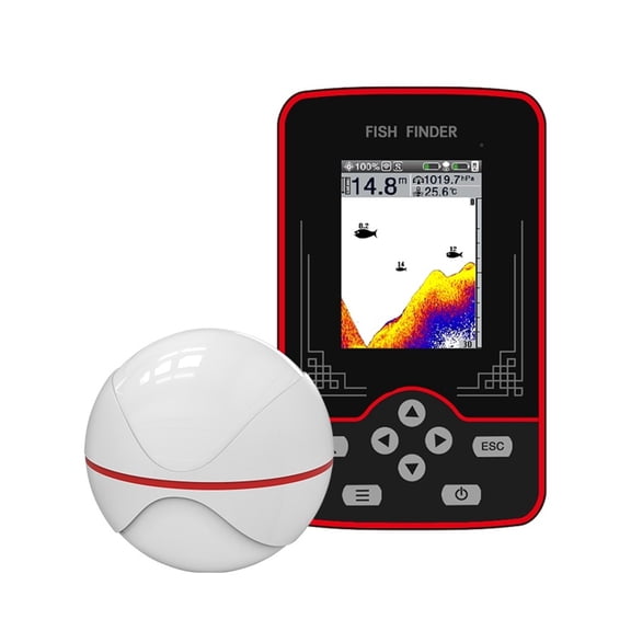 F13 Wireless Fish Finder Sonar For Fishing 60m/200ft Water Depth Fishfinder Rechargable Portable Echo-Sounder Waterproof Underwater Fish Finder
