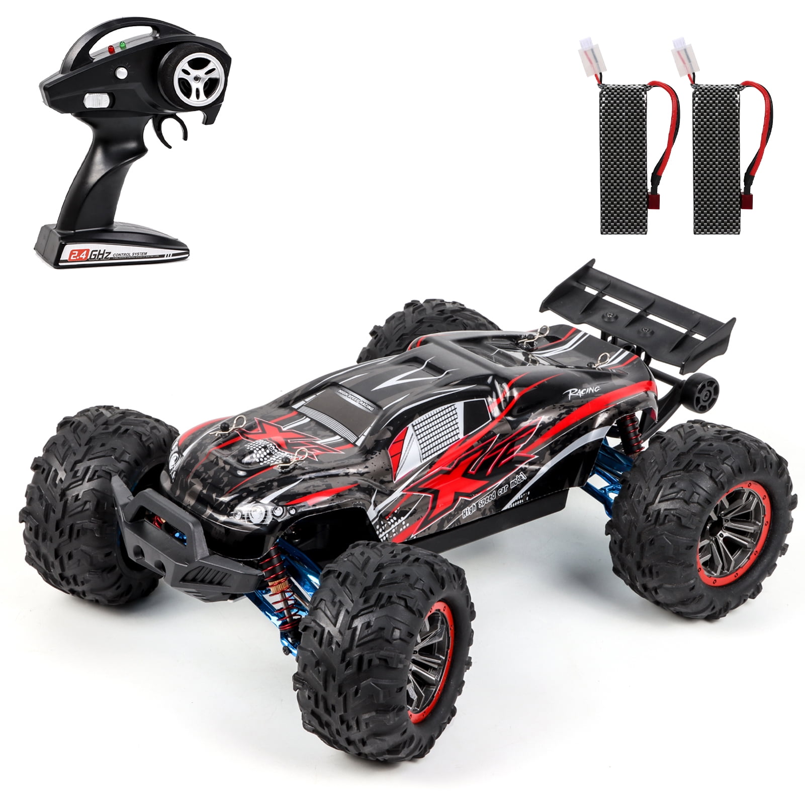 F14A RC Car High Speed 110 2.4GHz Racing Car 70kmh 4WD Brushless Off Road Car with Metal Parts C Hub Carrier Suspension Arm 2 Battery
