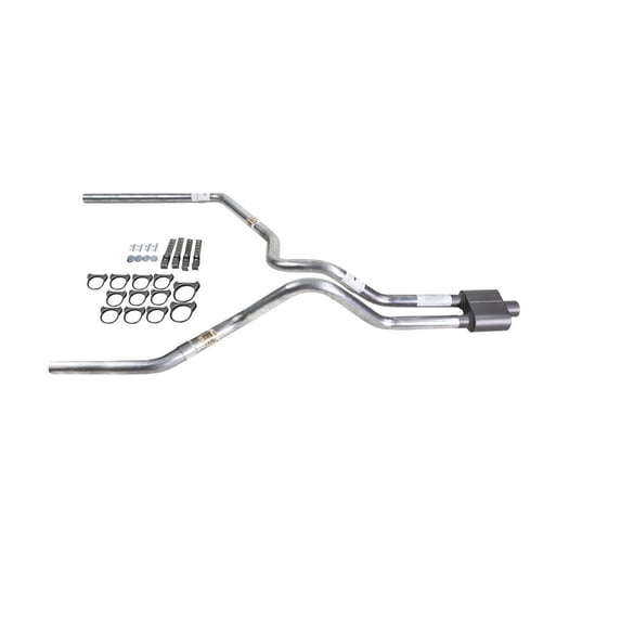 F150 05-06 dual exhaust 2.5 MA pipe 1 chamber muffler